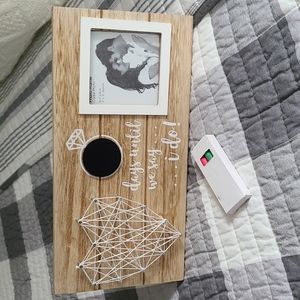 Wedding countdown chalkboard and frame